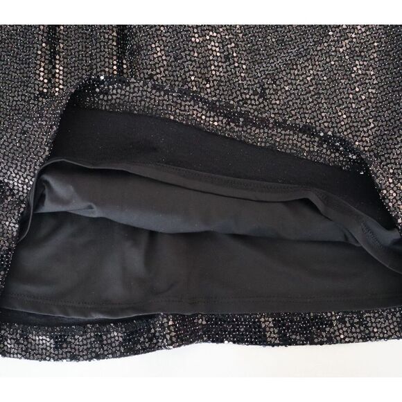 Ramy Brook A1022301 Women's Sz 2 Black Esme Sequin Long-Sleeve Mini Dress - Picture 6 of 12